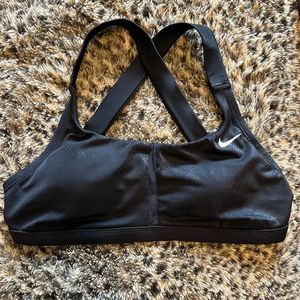 Nike black Print SportsBra